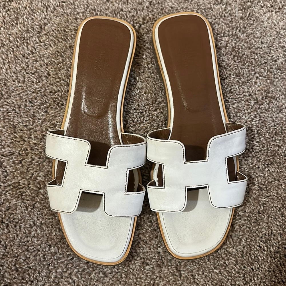 White H sandals pre-owned